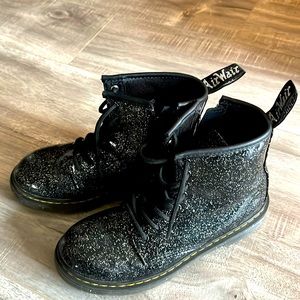 Kids glitter Dr Martens boots